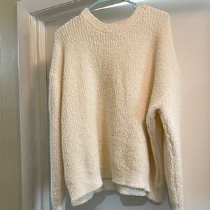 Time and Tru Textured Cream Sweater